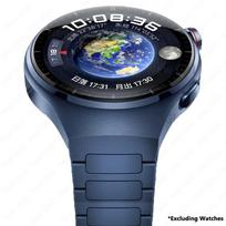 Be tarpų Originalus titano metalinis dirželis Huawei Watch 4 Pro prabangus apyrankės dirželis Huawei Watch 4 Pro verslo laikrodžiui Correa For Huawei Watch4Pro mėlyna