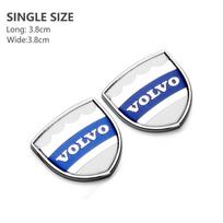 Skirta Volvo automobilių aksesuarams 3D aliuminio emblema Ženklelis Automobilio lipdukai Lipdukas Volvo Xc60 Xc90 V40 V60 S60 V50 V90 S80 C40 XC40 V70 X white