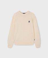 WHO.A.U Steve megztas megztinis(M) / Whkag1121M (Ac)Melange Gray/Xl_105 beige