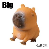 Capybara Relax Squeeze Toy Tpr Novelty Cartoon Animal Anti Stress Relief Funny Creative Fidget Decompression Pinch Toy For Kid brown