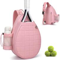 Waterproof Racket Sling Case Lightweight Pickleball Racket Bag  Badminton rožinė