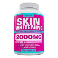 Bcuelov Glutathione Beauty Blend Supplements 2000mg with L-Glutathione, Licorice, Lemon Fruit Powder, Rose Hips & White Mulberry, 120 Capsules 120 Capsules