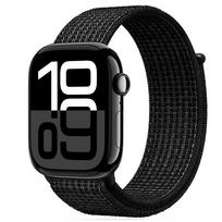 Sport Nylon Loop Strap For Apple Watch Band 46mm/44mm/42mm/45mm/41mm/40mm Bracelet Correas iwatch series 11 10 8 9 7 SE Ultra 3 44mm 45mm 46mm 49mm black