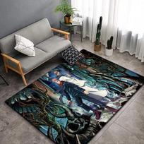 Jujutsu Kaisen Anime Kilimas Didelis, Kilimas Svetainei Miegamajam Sofos Dekoravimui, Durų Kilimėlis Virtuvei Neslystantis Grindų Kilimėlis piknikui stovyklavimui 40cm x 60cm
