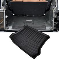 Car Trunk Mats for Jeep Wrangler JK 2015 2016 2017 4 Doors SUV Auto Luggage FLoor Cargo Liner Boot Waterproof Carpet Accsesories 4 Doors SUV gray
