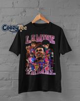Vintage Lamine Yamal Shirt - Custom Vintage Artwork Spain Futbol High Quality Fan Tee Unisex T Shirts 2XL brown