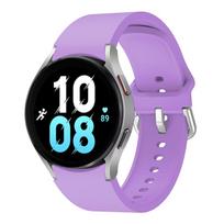 Silikono dirželis skirtas Samsung Galaxy Watch 7 6 5 4 44mm 40mm 45mm 47mm 43mm 46mm sportinio laikrodžio pakaitinė apyrankė Galaxy 5 pro 45mm violetinė