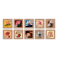 PVC lipnus lipdukas vandeniui atsparus „pasidaryk pats“ plytelių lipdukas Baldams vonios kambarys virtuvės sienų lipdukai Nuimami plytelių lipdukai 1 Set 20x20cm 10PCS