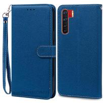 Dėklas Oppo A91 OppoA91 A 91 Dangtelis Silikoninis Odinis Piniginės Atverčiamas Telefono Dėklas Oppo Reno3 Reno 3 Dėklas Oppo A91 Dangtelis Fundas For OPPO Reno3 blue