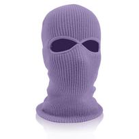 1 skylučių slidinėjimo kaukė megzta veido danga suaugusiems žieminė balaclava viso veido kaukė, skirta žiemos sportui lauke One Size gray
