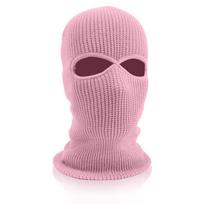 1 skylučių slidinėjimo kaukė megzta veido danga suaugusiems žieminė balaclava viso veido kaukė, skirta žiemos sportui lauke One Size rožinė