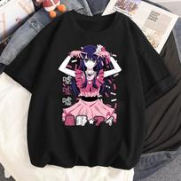 Oshi No Ko marškinėliai moteriški Popkultūra kawaii Klasikinis hip hopas viršutiniai marškinėliai grafinis estetiškas Universitetas 2000-ieji Klasikinis Grunge S gray