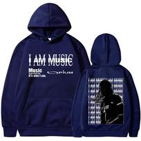 Rapper Playboi Carti I AM MUSIC Hoodies Opium Ken Carson Narcissist Long Sleeve Sweatshirt Men Women Hip Hop Oversized Pullovers XL black