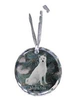 Shiba Inu, Japanese Small Size Dog - crystal bauble with a photo, dog photo in crystal, personalized Christmas tree ornament by Art-Dog brand skaidri