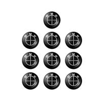 11/14mm Aliuminio Automobilio Nuotolinio Rakto Lipdukas Emblema Aksesuarai BMW 50-mečiui Kith F30 F10 E90 E34 E53 E61 E62 E93 GT X3 E46 X5 X6 E30 11mm