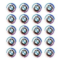 11/14mm Aliuminio Automobilio Nuotolinio Rakto Lipdukas Emblema Aksesuarai BMW 50-mečiui Kith F30 F10 E90 E34 E53 E61 E62 E93 GT X3 E46 X5 X6 E30 11mm