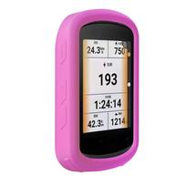 Compatible for Edge 840 Computer Case Soft Silicone Bike GPS Protective Cover Anti-slip Rubber Protector Portable Sleeve rožinė
