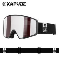 Kapvoe Snow Goggle Photochromic Ski Sunglasses Snowboard Anti-Fog Mask for Men Women Eyewear Kit UV400 Glasses Snowmobile Winter black
