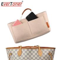 EverToner Veltinio Piniginės Įdėklas Rankinei LV Neverfull Organizatorius Krepšyje Organizatorius su Rankenomis S