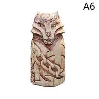 Frejos vikingų deivės statula Dervos skulptūra Religinė angelo figūrėlė Montuojama ant grindų Šiaurietiško altoriaus skulptūra Namų dekoravimui beige