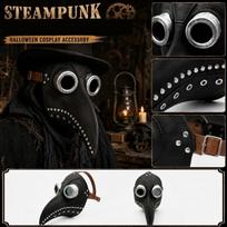 Steampunk Plague with Long for Halloween Cosplay Prop Accessory One Size oranžinė