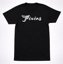 Pixies Logotipas Skrendantis P Marškinėliai Alternatyvus Rokas Indie Grupė Klasikiniai Minimalistiniai Marškinėliai L black