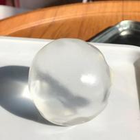 Soft Coconut Oil Stress Ball Stress Relief Non-Rebound Squeeze Sensory Fidget Ball Reusable Shapeable Decompression Pinch Toy gray