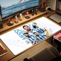 Lionel Messi Print  Cushion Non-slip Laptop Tablet Big Mousepad XXL Mat Mini PC Playmat With Lock edge 30cmx60cm(11.8x23.6inch)
