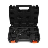 Harmonic Balancer Puller Set Adjustable 3 Jaw Crusher Square Driver Fit for Cadillac Generation II 1988‑Newer black