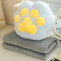 32Cm Shade Cat Paw Fling Throw Pillow Cuddly Gentle Claw Fluffy Plaything Couch Living Space Display Piece Naptime Plushie Seasonal Bday Present 32cm mėlyna