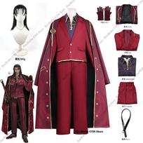 Limbus Company Lei Heng Cosplay Kostiumas Perukas Skrybėlė Pirštinės Anime Veikėjo Apranga Helovino Šventė Karnavalas Kalėdos Vyriškas Cosplay XL brown