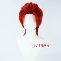 Anime Shanks Cosplay Wig Short Red Men Hair Cosplay Wigs Synthetic Heat Resistant Syntheti Hair Halloween Party Wigs + Wig Cap brown