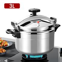 3L/7L Pressure Cooker Aluminum Explosion Proof Pressure Canner with Safety Lock for Gas Cooktop, Double Bottom Fast Cooking, Home & Commercial Use