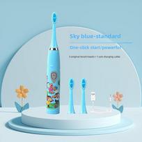 Elektrinis dantų šepetėlis, Vaikams skirtas integruotas automatinis sonic elektrinis dantų šepetėlis, Unisex blue