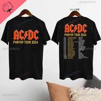 2024 AC-DC Grupės 51 Metų Reti Vintažiniai Marškinėliai Those about To Rock Kasdieniai Lyriniai Trumpomis Rankovėmis Unisex Viršus TURAS PWRUP Medvilniniai Marškiniai M brown