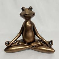 Joga Meditacija Varlė Sodo Ornamentas Gyvūnas Kiemo Dekoracija Namų Dervos Amatai Skulptūra black