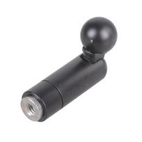 Iron 17mm Ball Head 1/4-20 Female Thread Adapter Featuring 90 Degree Type Design For Tripods Phone Tablet Holders gray