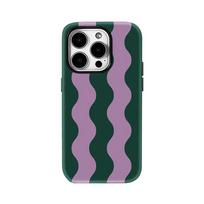 Levandų banga telefono dėklas, skirtas IPhone 17AIR 16E 16 15 14 13 12 11 17 Pro Max Plus, dvigubo sluoksnio galinis dangtelis IPHONE17AIR