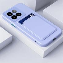 Leather Silicone Case For Xiaomi Mi 15T Pro 14T 13T 12T 11T 13 11 Lite 5G 13 14 15 Ultra Card Slot Protection Phone Cover For Mi 13 Lite gray