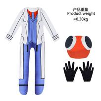 Vaivorykštės draugai Cosplay Bodis Jumpsuit Helovino vakarėlis Žaidimo tema Kostiumas 150CM blue