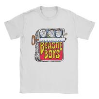 Šaunus Beastie Boys Sardinės Skardinės T-shirt vyrams Apvalus kaklas Medvilniniai T-shirt'ai Trumpomis rankovėmis Madingas grafinis T-shirt'as S gray