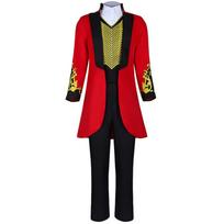 Barnumo didysis cirkas Pramogos Vyriškas cirko artisto Cosplay kostiumas Poliesterio audinys 3XL juoda