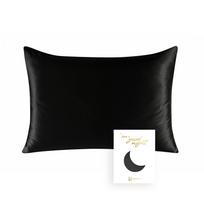 22 Momė 100% natūralaus šilko pagalvės užvalkalas Dvišalis natūralaus šilko prabangus šilko pagalvės užvalkalas 51x66cm black