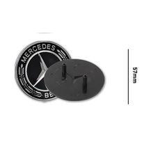 57mm Automobilio Priekinio Variklio Dangčio Emblema MERCEDES BENZ Originalui W209 W210 W211 W212 W176 W203 W204 W205 Dangtelis Dekoracija Modifikavimo Aksesuarai sidabras