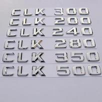 Automobilio bagažinės raidės Logotipo emblema Lipdukai Mercedes Benz CLK klasės CLK55 CLK63 CLK200 CLK230 CLK240 CLK280 CLK320 IX6 CLK 63 gray