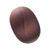 Ergonomic Mouse Pad Wrist Pad Silicon Gel Coffee Bean Shaped Streamline Wrist Rest Support Mat Computer Mousepad for Office PC gray