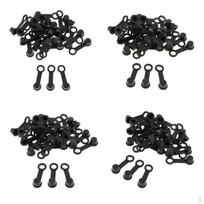 120PCS Brake Bleeder Screw Caps Grease Zerk Fitting Cap Rubber Dust Cover black