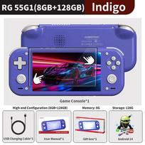 Anbernic RG 55G1 Retro Handheld Game Console 5.5 Inch Touch IPS Screen Snapdragon G1 Gen 2 Android 14 512G PSP PS2 Game RG55G1