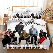 3D Print Backstreet Boys Bedding Set Single Twin Full Queen King Size Bed Set Adult Bedroom Duvetcover Sets Bed Sheet Set EU Single 90x200cm gray