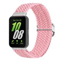 Laikrodžio apyrankė Samsung Galaxy Fit 3 apyrankei Elastinė nailoninė kilpa Pakeičiama apyrankė Galaxy Fit 3 apyrankei Correa Priedai For Samsung Galaxy Fit 3 rožinė